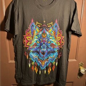 GOA Black T-Shirt with Yellow Logo